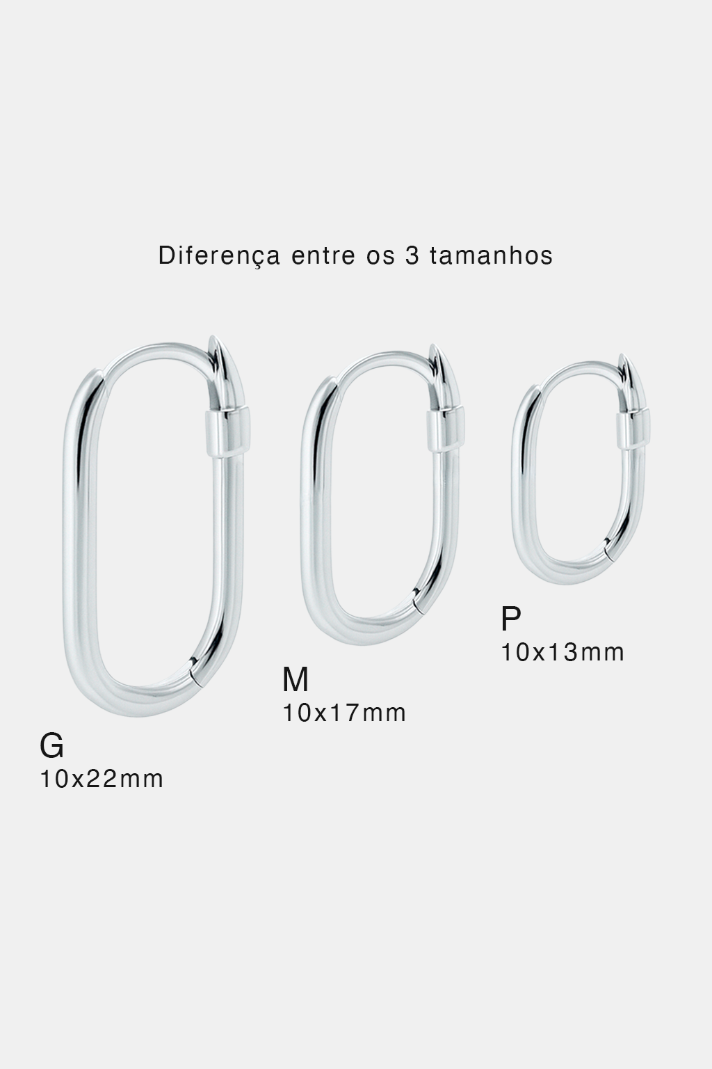 set 3 Argolas Diárias (P, M e G)