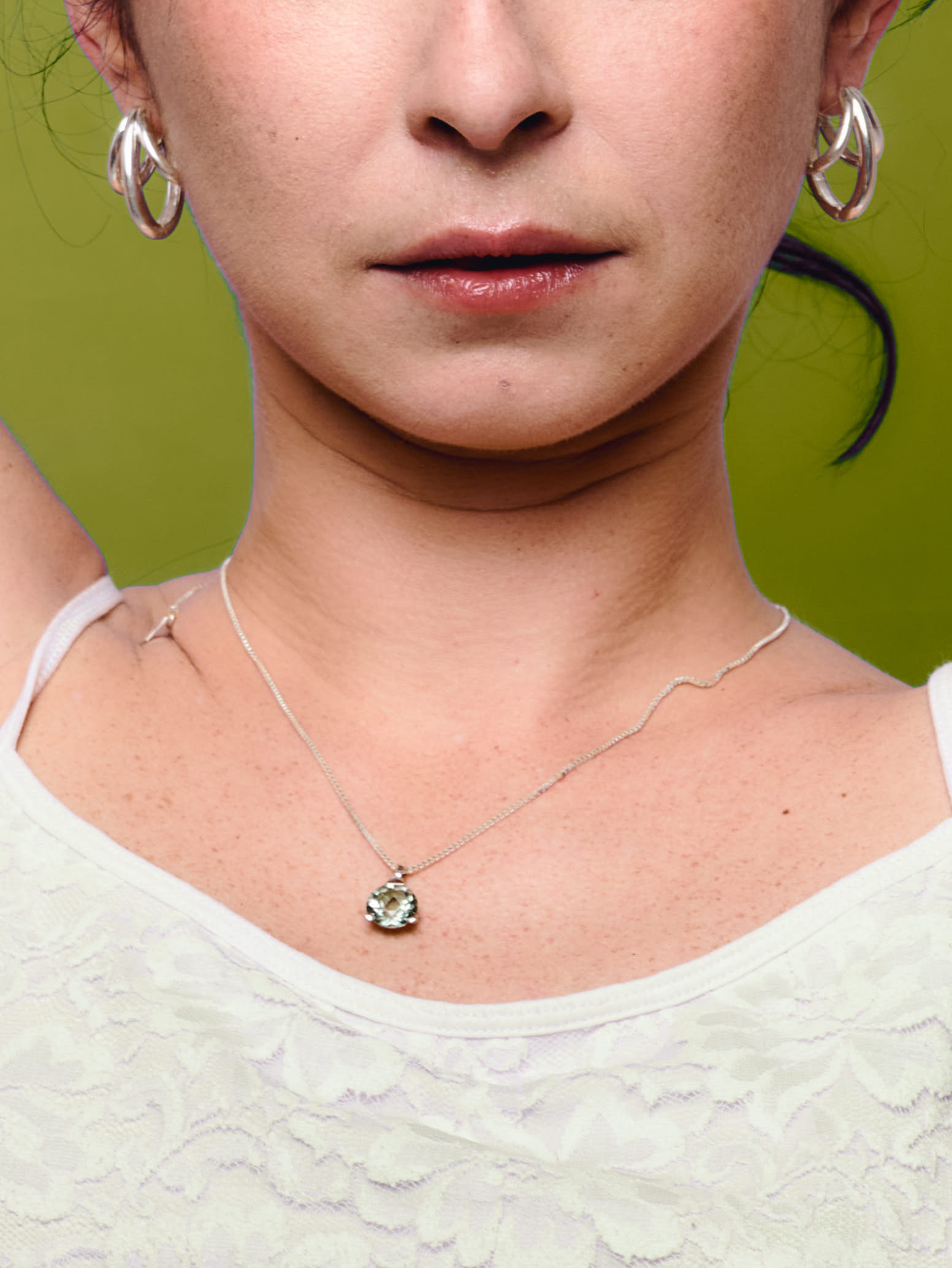 colar Gianfranco Prasiolita