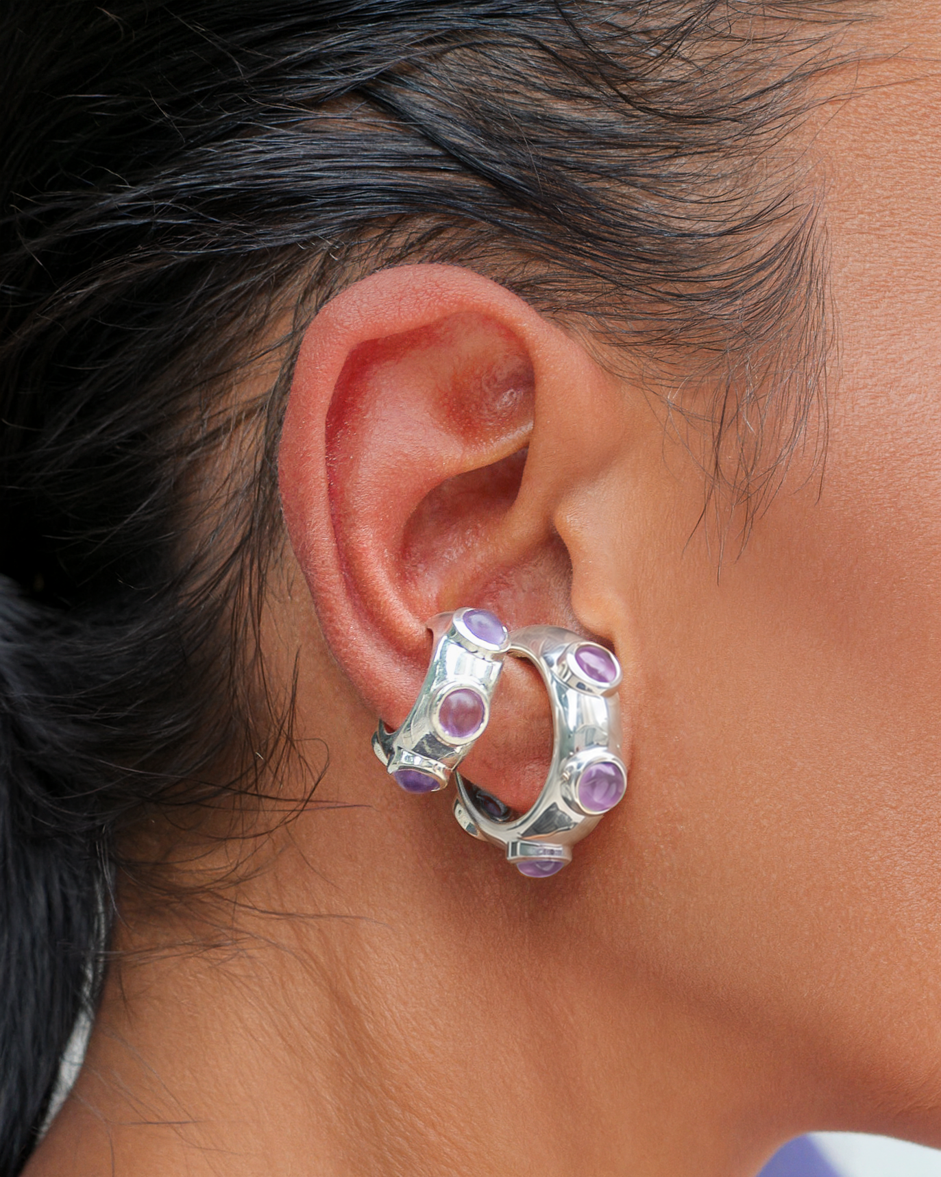 earcuff Zinga Ametista