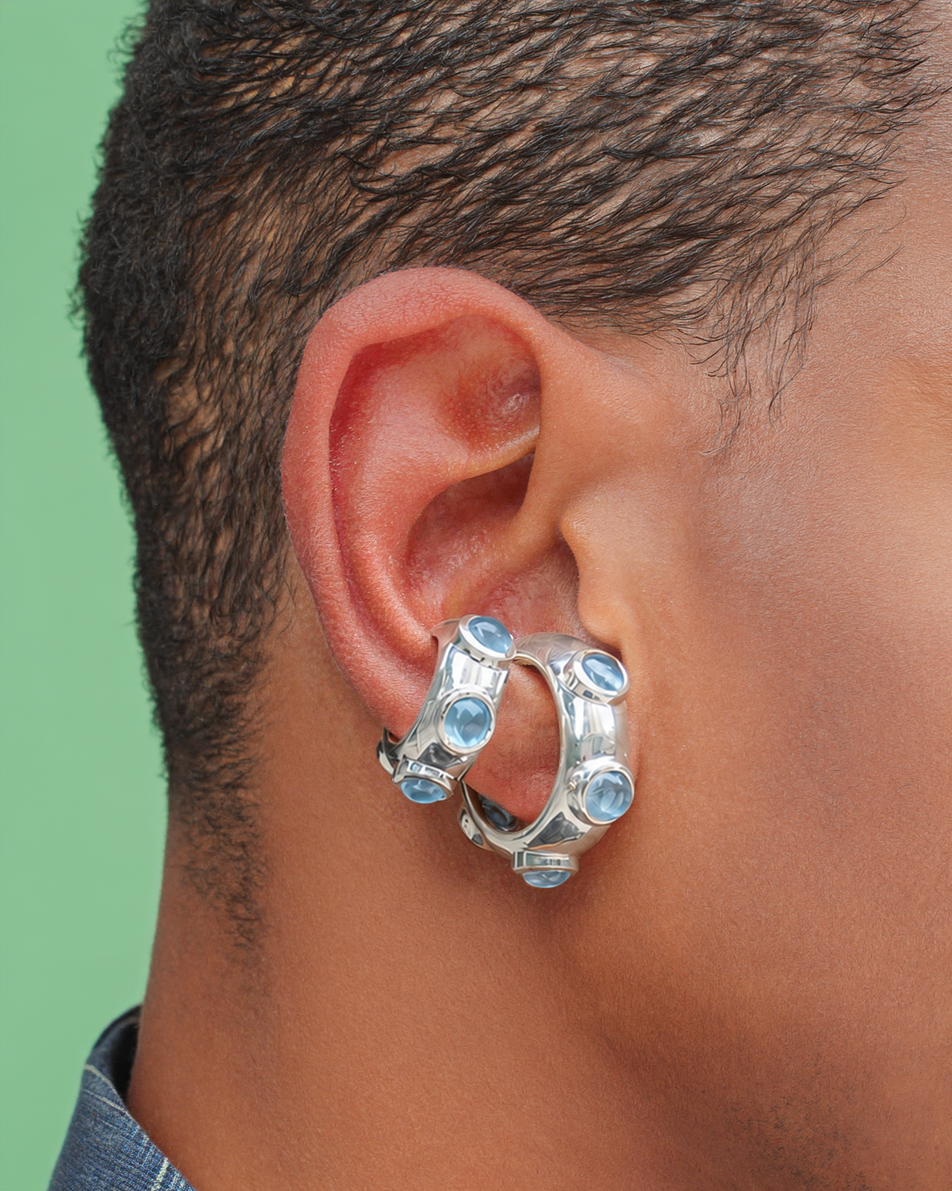 earcuff Mika Azul